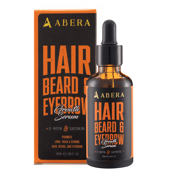 Abera Hair Growth Serum for Hair Loss, Natural Hair Regrowth Treatment with Biotin & Castor Oil